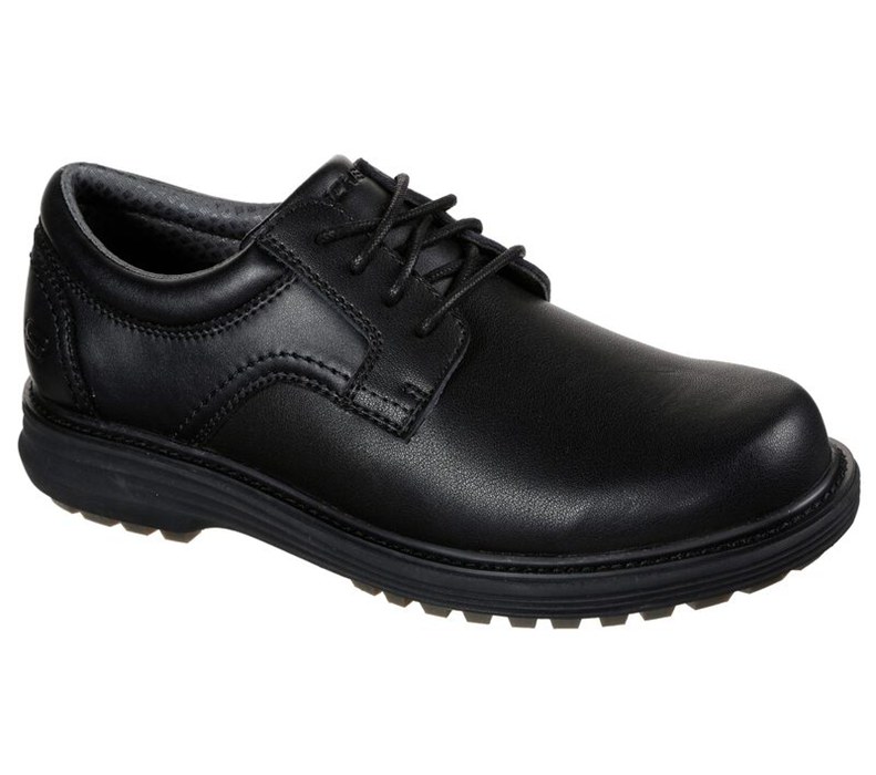 Skechers Wenson - Montel - Mens Lace Up Shoes Black [AU-BE1610]